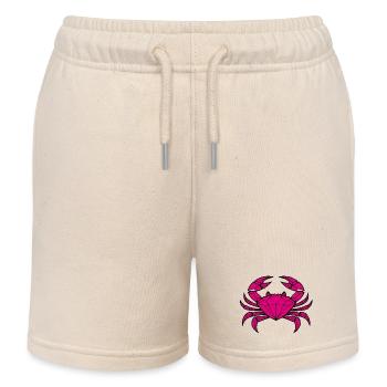 Cancer – Protection et force - Short de jogging enfant bio Stanley/Stella - écru doux - Devant