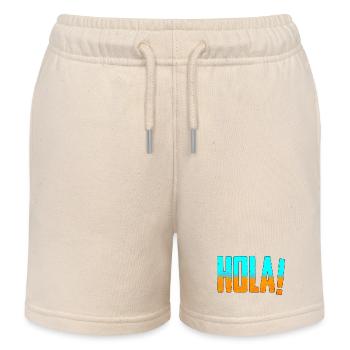 HOLA! Mallorca - Sand und Meer - Kinder Organic Joggingshorts Mini Bolter von Stanley/Stella - Natur - Vorne