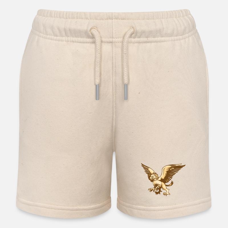 Greif Rostock - Short de jogging enfant bio Stanley/Stella - écru doux