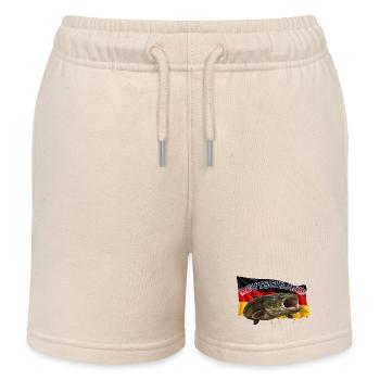 Wels Angeln Deutschland - Rhein Monster - Kinder Organic Joggingshorts Mini Bolter von Stanley/Stella - Natur - Vorne