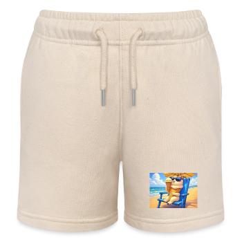 Strand Bunny Eiscreme Sonnenbrille - Kinder Organic Joggingshorts Mini Bolter von Stanley/Stella - Natur - Vorne