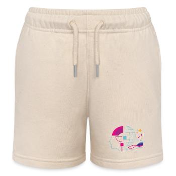 Globale Intelligenz - Kinder Organic Joggingshorts Mini Bolter von Stanley/Stella - Natur - Vorne