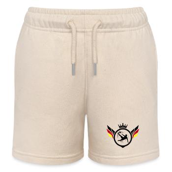 Footballer overhead kick Germany - Kids Organic Sweat Shorts by Stanley/Stella - soft Ecru - Front