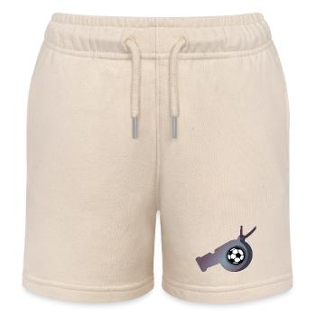 Coup de sifflet de football - Short de jogging enfant bio Stanley/Stella - écru doux - Devant
