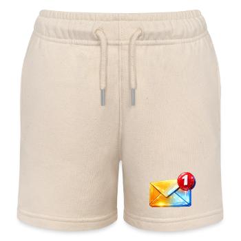 Erste Abzeichen-E-Mail - Kinder Organic Joggingshorts Mini Bolter von Stanley/Stella - Natur - Vorne