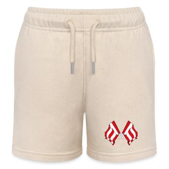 Eindhoven Zwillingsflaggen - Kinder Organic Joggingshorts Mini Bolter von Stanley/Stella - Natur - Vorne