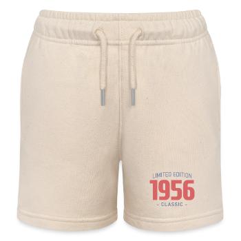 70 Year Old 1956 Funny Humor T-Shirt - Kids Organic Sweat Shorts by Stanley/Stella - soft Ecru - Front