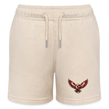 Flügeladler Halbmondstern - Kinder Organic Joggingshorts Mini Bolter von Stanley/Stella - Natur - Vorne