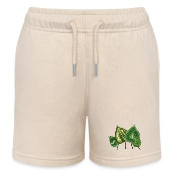 Blätter - Kinder Organic Joggingshorts Mini Bolter von Stanley/Stella - Natur - Vorne