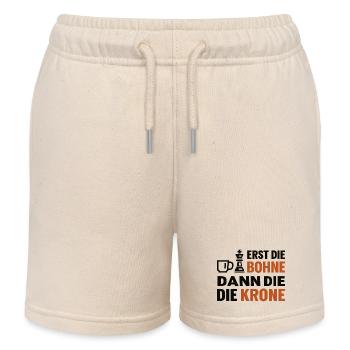 Schach Turnierspieler Kaffee Shirt | Geschenkidee - Kinder Organic Joggingshorts Mini Bolter von Stanley/Stella - Natur - Vorne