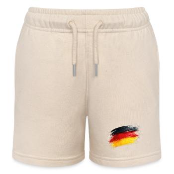 Titre du drapeau allemand en coups de pinceau - Short de jogging enfant bio Stanley/Stella - écru doux - Devant
