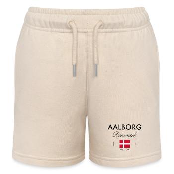 Aalborg, Danemark, Coordonnées Souvenir de voyage - Short de jogging enfant bio Stanley/Stella - écru doux - Devant