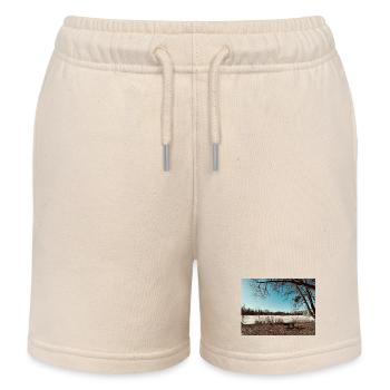 Winter landscape by the lake - Kids Organic Sweat Shorts by Stanley/Stella - soft Ecru - Front