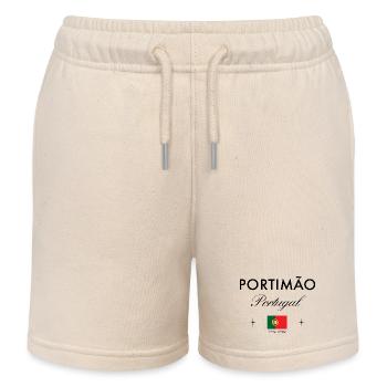 Portimao Portugal Koordinaten Reise Souvenir - Kinder Organic Joggingshorts Mini Bolter von Stanley/Stella - Natur - Vorne