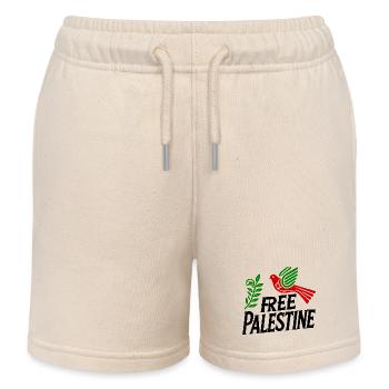 Free palestine - Kinder Organic Joggingshorts Mini Bolter von Stanley/Stella - Natur - Vorne