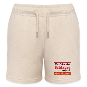 Schlager Party , Schlager Musik , aber sinnlos - Kinder Organic Joggingshorts Mini Bolter von Stanley/Stella - Natur - Vorne