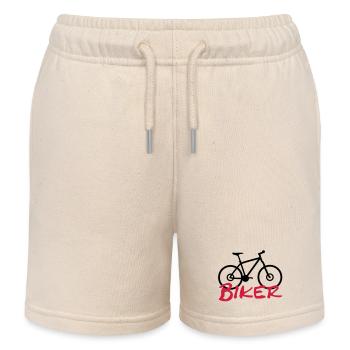 biker - Kids Organic Sweat Shorts by Stanley/Stella - soft Ecru - Front