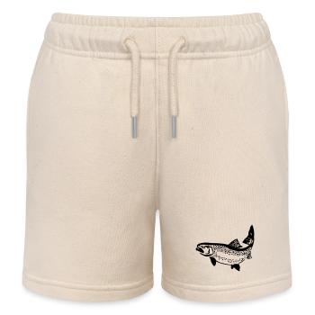 truite - Short de jogging enfant bio Stanley/Stella - écru doux - Devant