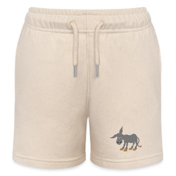 esel - Kinder Organic Joggingshorts Mini Bolter von Stanley/Stella - Natur - Vorne