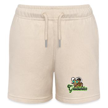 Bouquetin des Grisons avec lunettes de soleil - Short de jogging enfant bio Stanley/Stella - écru doux - Devant