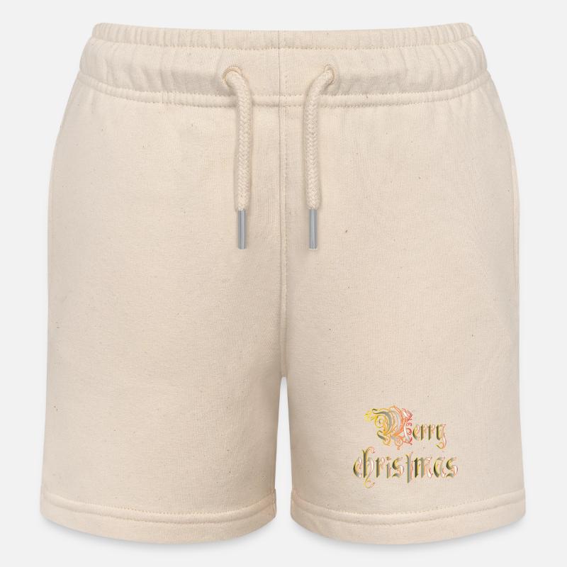 Christmas - Short de jogging enfant bio Stanley/Stella - écru doux