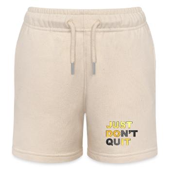 Just don't. Just don't Just doit! # - Kids Organic Sweat Shorts by Stanley/Stella - soft Ecru - Front