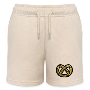 Bretzel Alsace Expression - Short de jogging enfant bio Stanley/Stella - écru doux - Devant