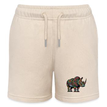 Nashorn - Kinder Organic Joggingshorts Mini Bolter von Stanley/Stella - Natur - Vorne