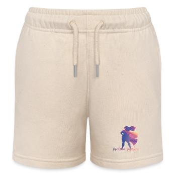 Lipedema Superhero - Kids Organic Sweat Shorts by Stanley/Stella - soft Ecru - Front