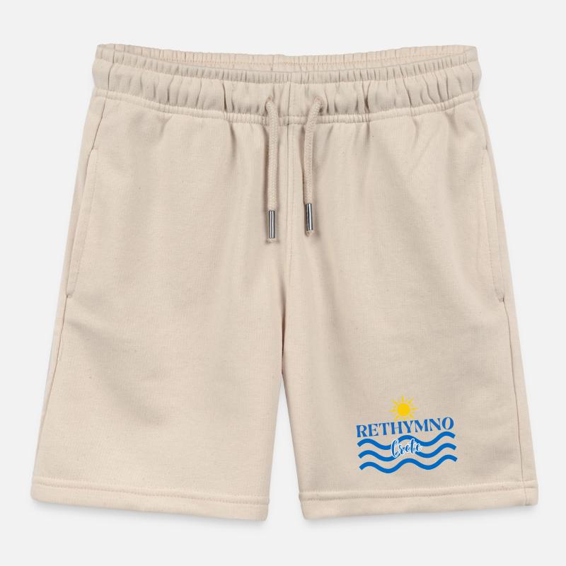 Rethymno Sunset Wave Design Kinder Organic Joggingshorts Mini Bolter von Stanley/Stella
