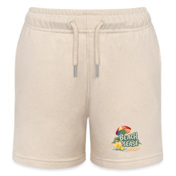 Été - Plage s’il vous plaît - Short de jogging enfant bio Stanley/Stella - écru doux - Devant