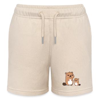 Bieber - Kinder Organic Joggingshorts Mini Bolter von Stanley/Stella - Natur - Vorne