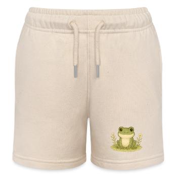 Nordischer Wald - Frosch - Kinder Organic Joggingshorts Mini Bolter von Stanley/Stella - Natur - Vorne