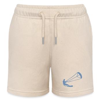 Kitesurfeur Silhouette Kiteboarding Adrenaline Sport - Short de jogging enfant bio Stanley/Stella - écru doux - Devant