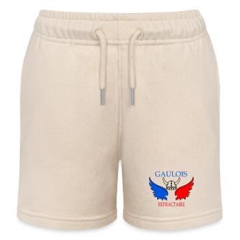 Tricolor wings of Refractory Gauls - Kids Organic Sweat Shorts by Stanley/Stella - soft Ecru - Front