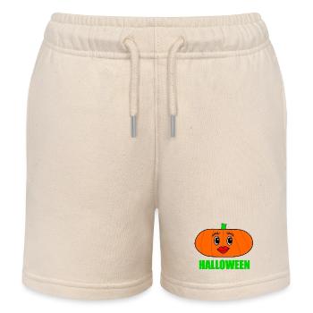 HALLOWEEN. CITROUILLE. CITROUILLE HALLOWEEN - Short de jogging enfant bio Stanley/Stella - écru doux - Devant