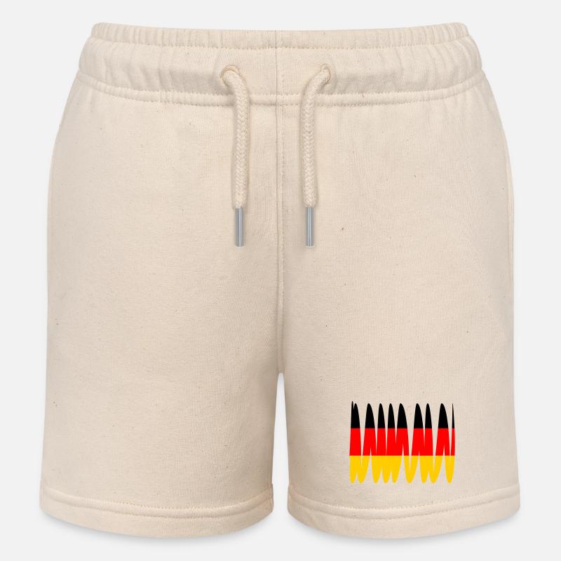 Drapeau de l’Allemagne - Short de jogging enfant bio Stanley/Stella - écru doux