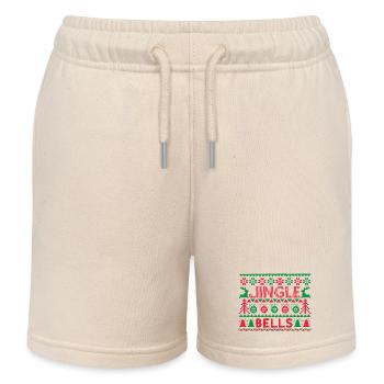 Hässlicher Pullover - Jingle Bells Strickanleitung - Kinder Organic Joggingshorts Mini Bolter von Stanley/Stella - Natur - Vorne
