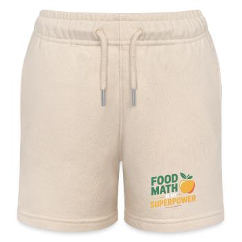 Calcul précis du nutritionniste professionnel - Short de jogging enfant bio Stanley/Stella - écru doux - Devant