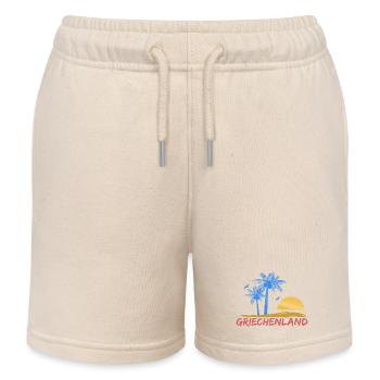 Greece - Kids Organic Sweat Shorts by Stanley/Stella - soft Ecru - Front