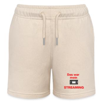 Das war Streaming, Videokasette früher, damals - Kinder Organic Joggingshorts Mini Bolter von Stanley/Stella - Natur - Vorne