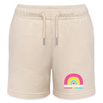 Autismus Gehirn Autist Asperger Neurodiversity - Kinder Organic Joggingshorts Mini Bolter von Stanley/Stella - Natur - Vorne
