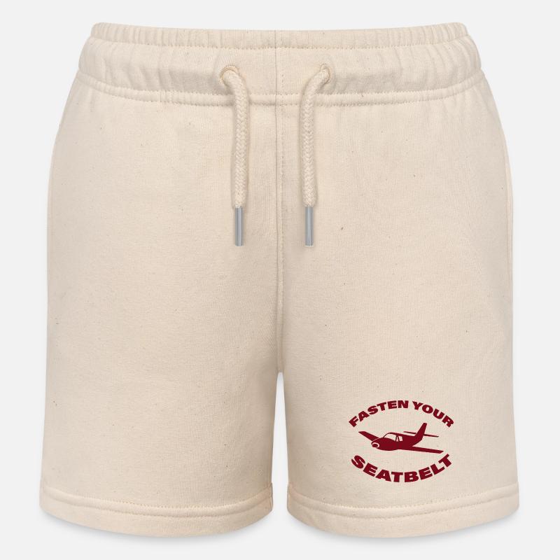 ATTACHE TA CEINTURE - Short de jogging enfant bio Stanley/Stella - écru doux