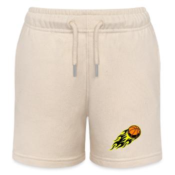 Flamme du basket-ball - Short de jogging enfant bio Stanley/Stella - écru doux - Devant