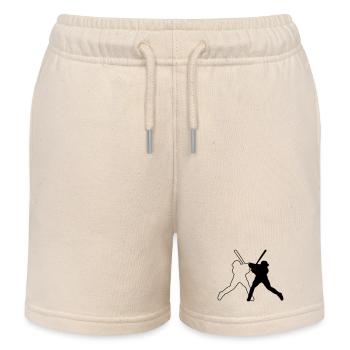Baseball - Kinder Organic Joggingshorts Mini Bolter von Stanley/Stella - Natur - Vorne