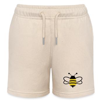 Honey bee - Kids Organic Sweat Shorts by Stanley/Stella - soft Ecru - Front