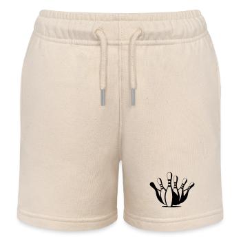 Bowling - Kinder Organic Joggingshorts Mini Bolter von Stanley/Stella - Natur - Vorne