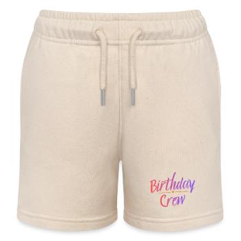 Birthday Crew - Kinder Organic Joggingshorts Mini Bolter von Stanley/Stella - Natur - Vorne