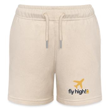 T-shirt Fly High Travel Icon - Short de jogging enfant bio Stanley/Stella - écru doux - Devant