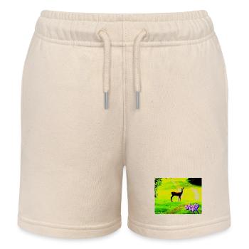 whats up - Kids Organic Sweat Shorts by Stanley/Stella - soft Ecru - Front